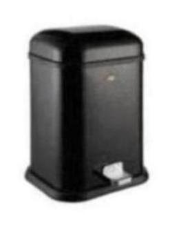 Wesco Single Boy Pedal Bin, 13L, Black